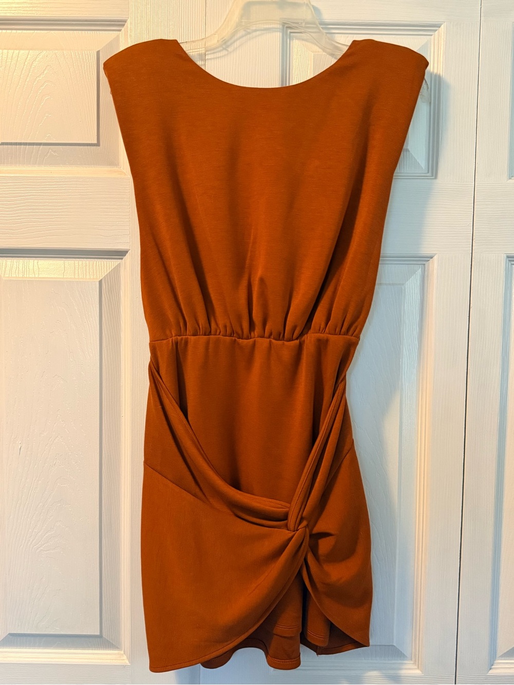 Free People Rust Mini Dress with Side Knot